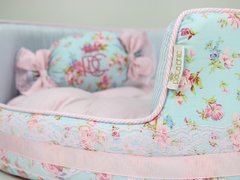 Berço Pata Chic Doce Flor - Azul - comprar online