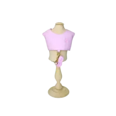 Colete Peitoral e Guia Pata Chic Glow - Rosa