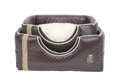 Toca Retangular Courano Pata Chic Strass - Marrom - comprar online