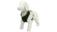 Peitoral Confort Tecido com Guia Pata Chic - Little Friends - Verde