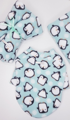 Soft Raglan Pata Chic - Pinguim Verde - Pata Chic
