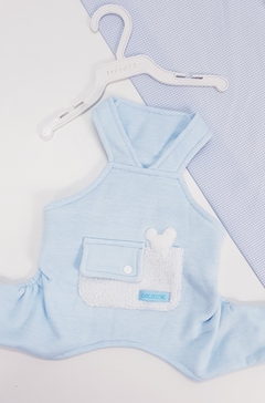 Jardineira Baby Pata Chic - Azul na internet