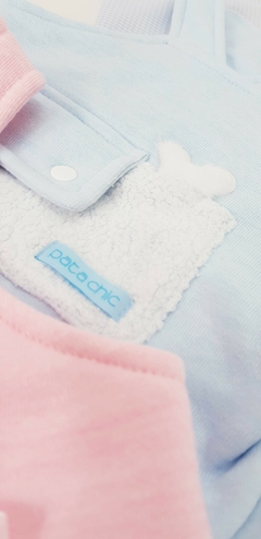 Imagem do Jardineira Baby Pata Chic - Azul