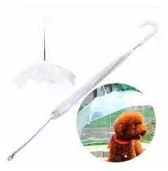 Guarda Chuva Pet Cachorro com Guia e Mosquetão - Pata Chic