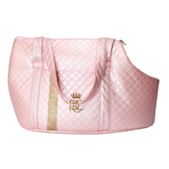 Bolsa Passeio em Courano Pata Chic Strass - Rosa - comprar online