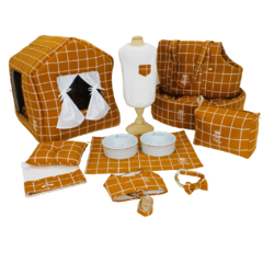 Banheirinha Pata Chic Grid - Ocre - Pata Chic