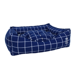 Cama Retangular Pata Chic Grid - Marinho - comprar online