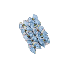 LP10 Laço de Tecido Joy 2,5cm 10Uni Arco Iris Azul