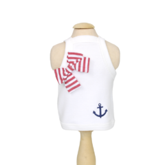 Cropped Pata Chic Navy - Off White - comprar online