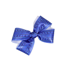 Laço de Topete Joy 10cm c /elástico - Jeans