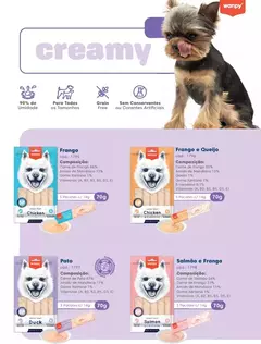 Petisco Creamy Wanpy Cães - Frango 70g - Pata Chic