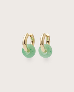 Aros Boya Cuarzo Verde - comprar online