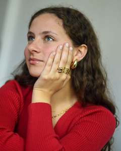 Aros Drop M Oro - comprar online