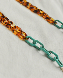 Holder Lao Mix carey + turquesa - comprar online