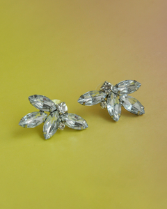 Aros Flor Chica Cristal