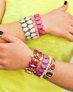 Brazalete Candy burgundy - Mary Leiva