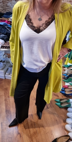 MUSCULOSA LENCERA MAGNOLIA CREPE - Linda de Alma