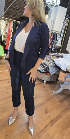 PANTALON VITTO AZUL By Linda de Alma - en internet
