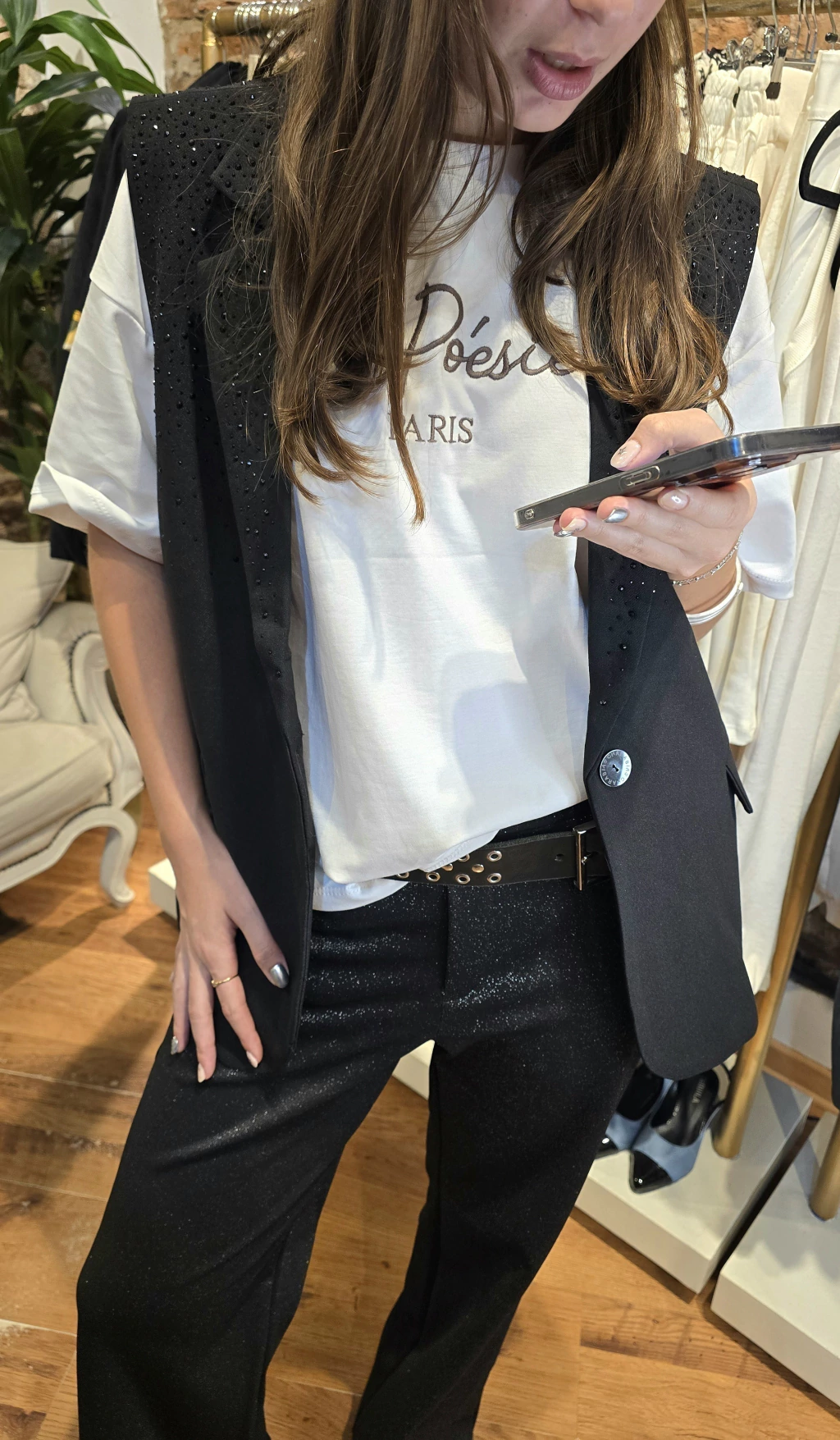 CHALECO LONDON PIEDRA