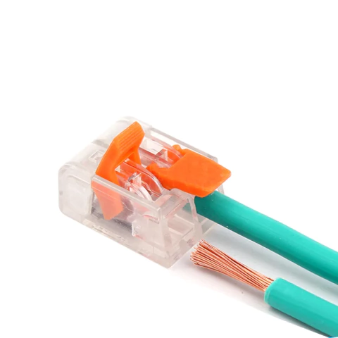 CONECTORES RÁPIDOS REUTILIZABLES 2 POLOS 450 VOLTS 24 AMP x 10 UNIDADES