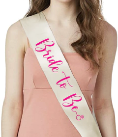 Banda de raso Bride to be