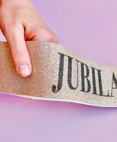Imagen de Banda glitter personalizada