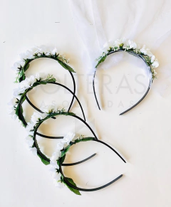 Velo de Novia con rositas rococó - comprar online