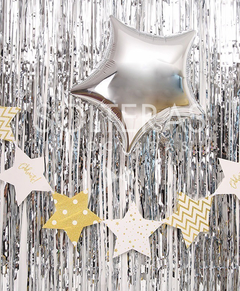 Fondo para photobooth plateado - cortina metalizada - comprar online