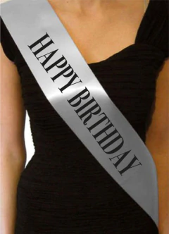 Banda De Raso Happy Birthday - Birthday Queen/Girl - Cumpleaños en internet
