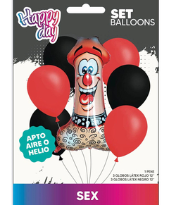 Set de 7 globos Sex - comprar online