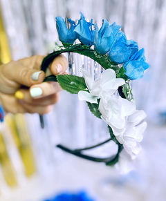 Combo Argentina Vinchas con florcitas