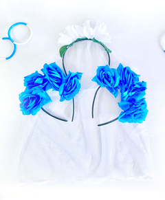Combo Argentina Velo de novia + Vinchas Premium