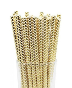 Sorbetes chevron dorado - Solteras Asociadas