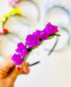 Vinchas con florcitas en internet