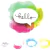 We R Memory Keepers CMYK Stamp 3"X3" "Hello" - LB CENTRAL SHOP