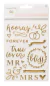PROJECT LIFE STICKERS DORADOS BODA EFECTO 3D - comprar online