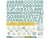 Echo Park Bundle of Joy Boy Collection Sticker 12"x 12" Alphabet Boy