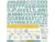 Echo Park Bundle of Joy Boy Collection Sticker 12"x 12" Alphabet Boy