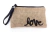 AMERICAN CARFT BURLAP CLUTCH - LOVE / CARTUCHERA ARPILLERA LOVE