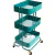 We R A La Cart Storage Cart Emerald Green / Carrito metalico con ruedas