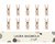 LAURA BAGNOLA Broches de Madera x 10 Unidades 3.5x1cm