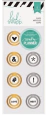 Metal Circle Clips - Hello Beautiful Memory Planner - Heidi Swapp / Clips para agendas y planners x8 unidades