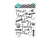 Heidi Swapp Buzz Words Epoxy Pegatinas Negro y Blanco "Forever"