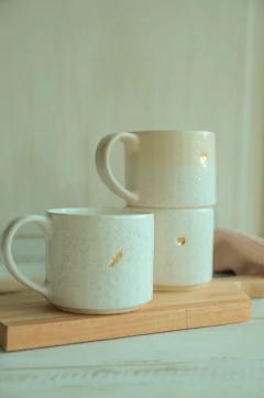 Taza cerámica corazón oro - tienda online