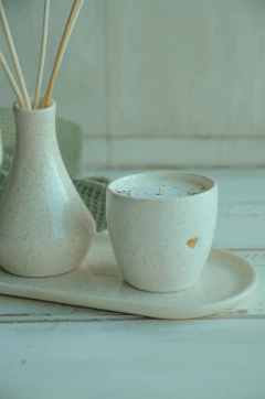 Imagen de Vela corazón oro