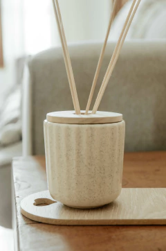 Difusor cerámica rayas y maderas - comprar online