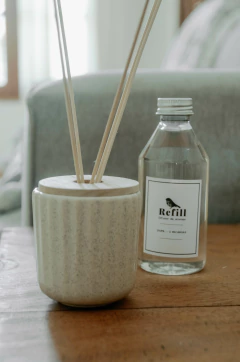 Difusor cerámica rayas y maderas