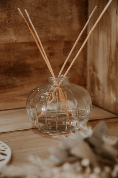 Difusor redondo vidrio - incluye fragancia - comprar online