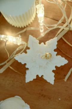 Vela copos de nieve - piopio-objetos