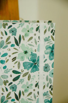 Agenda semanal flores azules - piopio-objetos